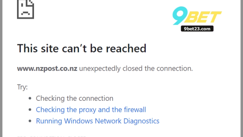 Đăng Ký 9Bet Bị Lỗi - Nguyên Nhân Và Cách Khắc Phục Năm 2025 4 Đăng Ký 9Bet Bị Lỗi